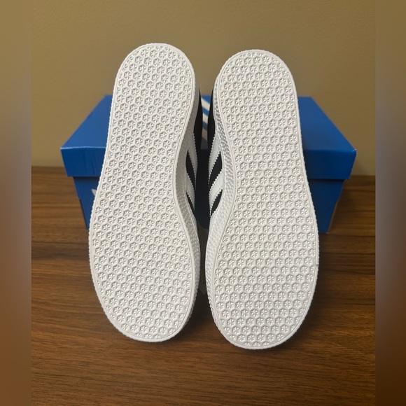 Adidas Kids Gazelle Black and White Sneakers - Picture 4 of 5